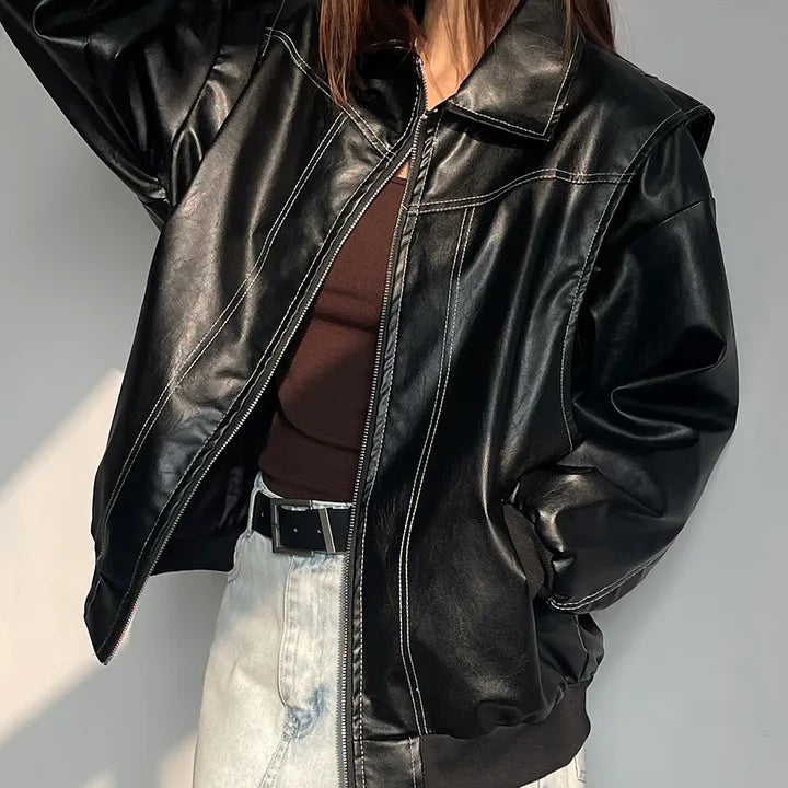 Brooke bomber con cremallera