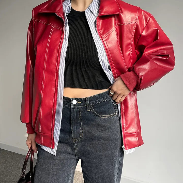 Brooke bomber con cremallera