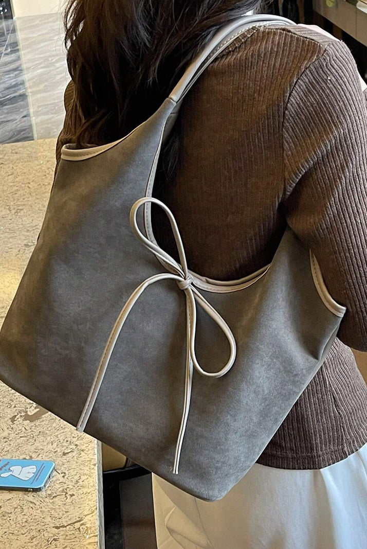 Florence Suede Bow Bag - SOERA Store