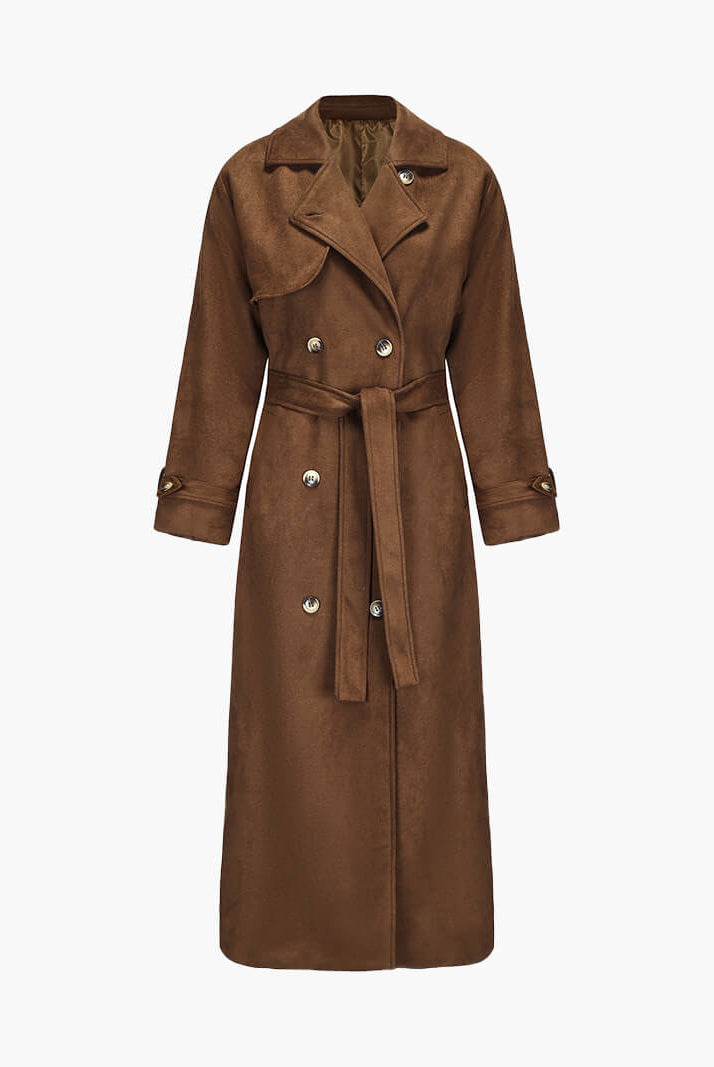 Molly faux suede Trenchcoat - SOERA Store