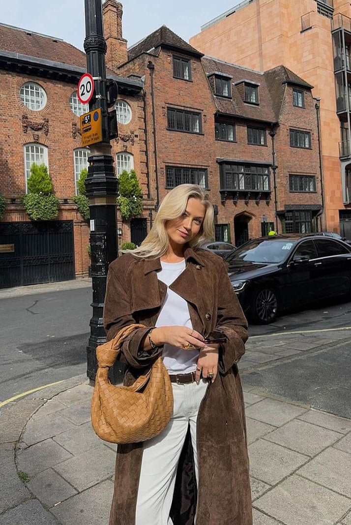 Molly faux suede Trenchcoat - SOERA Store