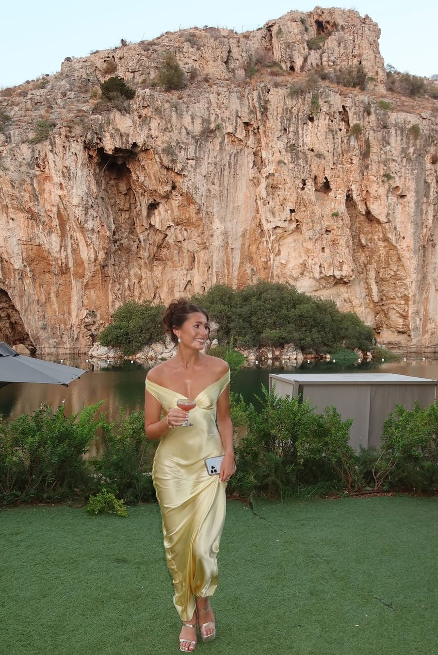 Soraya Nude Satin Back Long Women's Dress - Elegant Wedding Guest & Formal Maxi Dresses 7