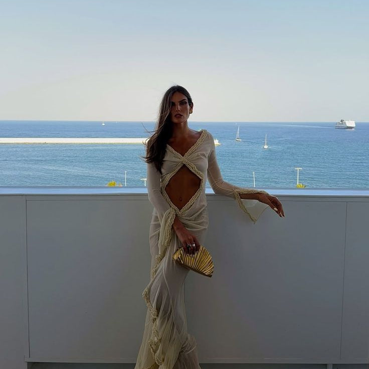SOERA Vivian vestido bodycon transparente