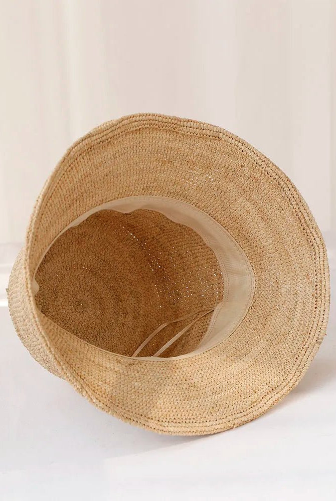 SOERA Ariel Raffia Bucket Hat - Accessories - Light Brown 56 - 58 cm