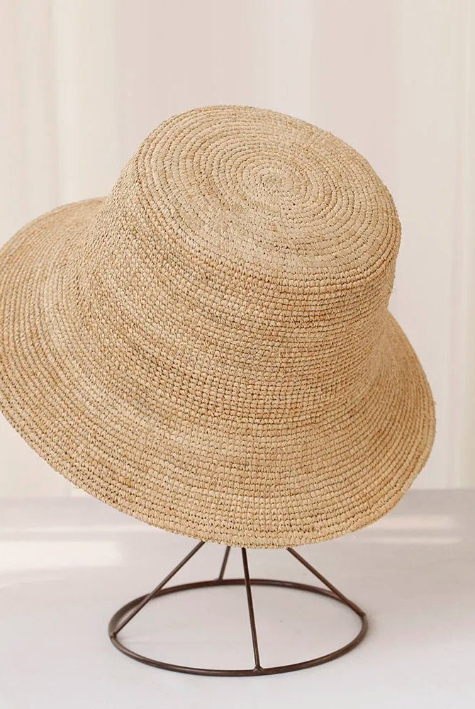 SOERA Ariel Raffia Bucket Hat - Accessories - Light Brown 56 - 58 cm