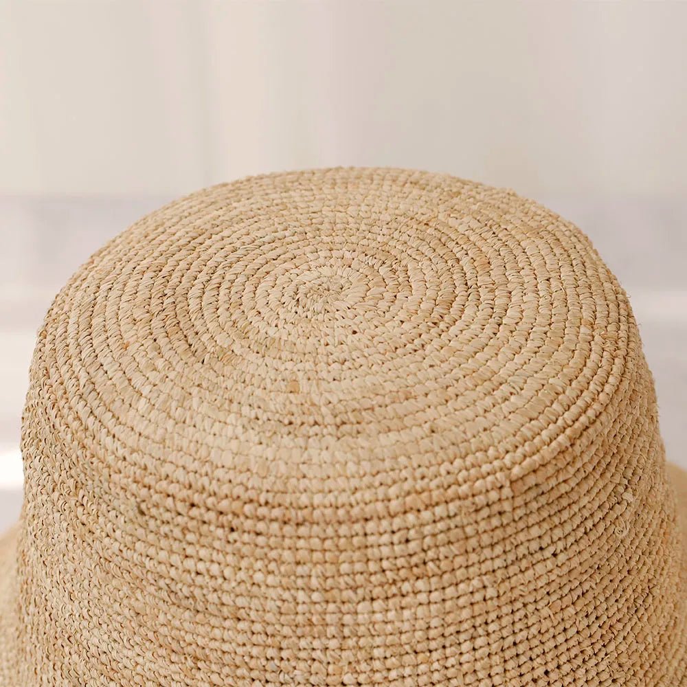 SOERA Ariel Raffia Bucket Hat - Accessories - Light Brown 56 - 58 cm