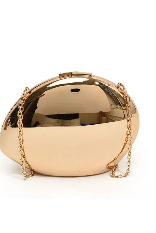 SOERA Celeste Shell Shape Evening Clutch - Bag - Gold