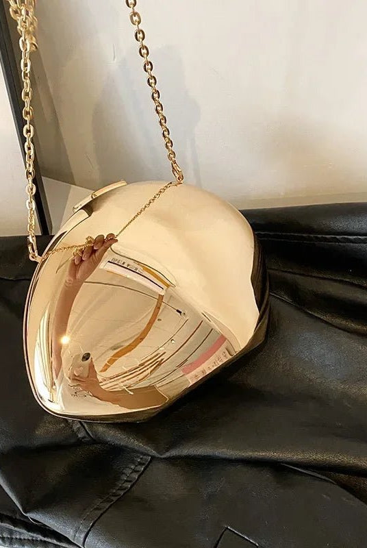 SOERA Celeste Shell Shape Evening Clutch - Bag - Gold