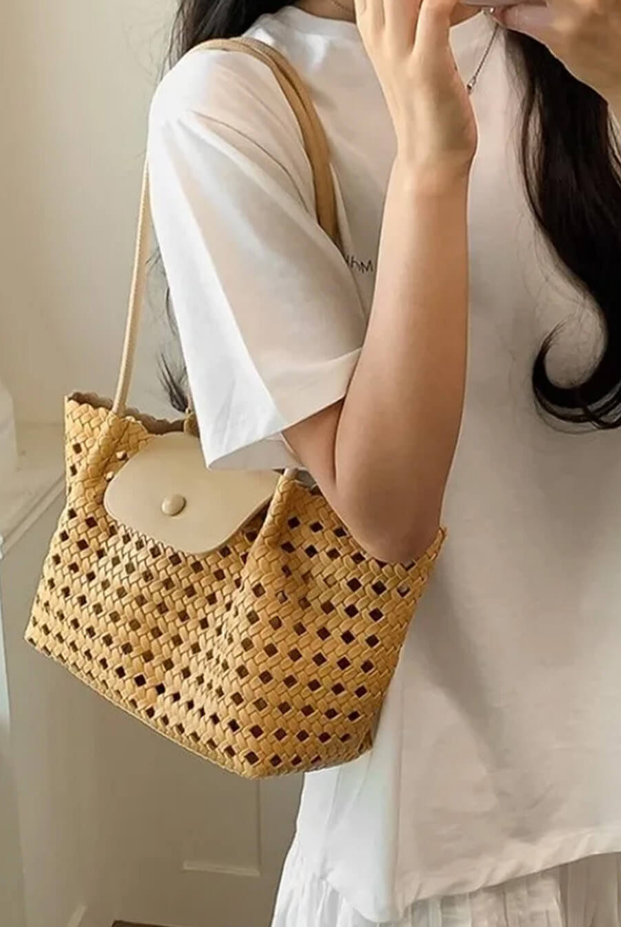 SOERA Marina Embossed Shoulder Bag - Bag - SOERA-115459-AMB-OS-00515 Amber