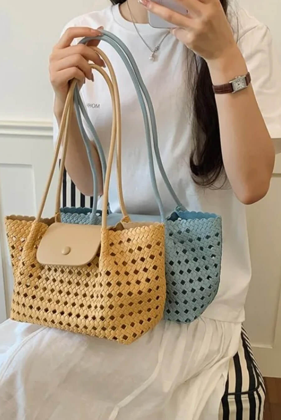 SOERA Marina Embossed Shoulder Bag - Bag - SOERA-115459-BLU-OS-03907 Blue