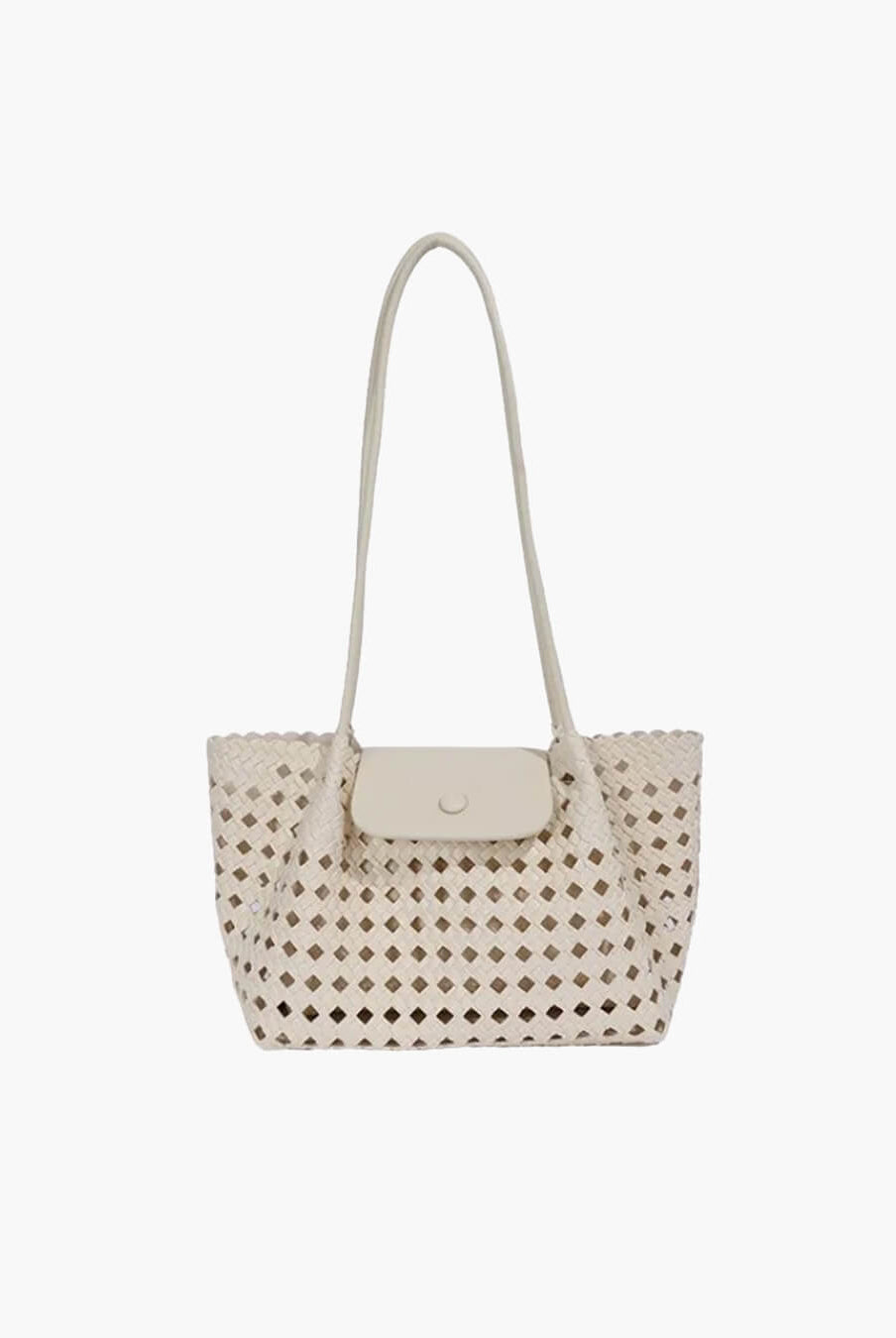 SOERA Marina Embossed Shoulder Bag - Bag - SOERA-115459-IVO-OS-36675 Ivory