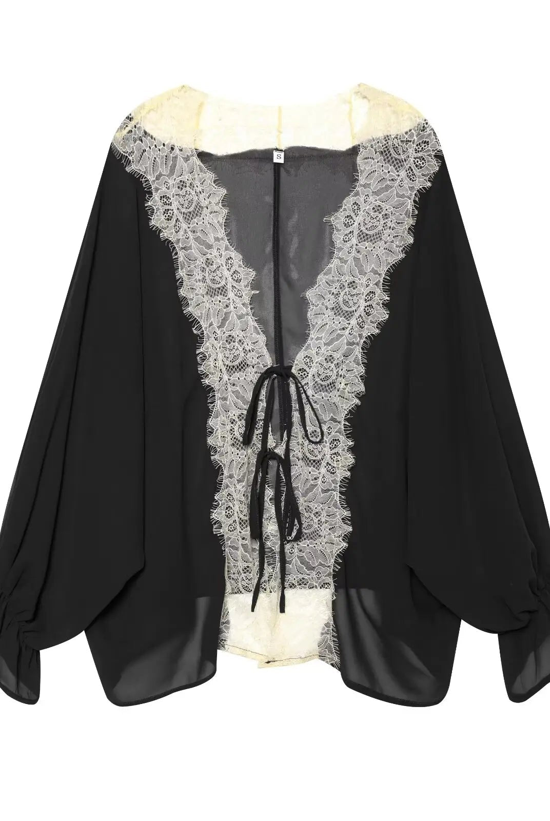 SOERA Aisnera Lace Patchwork Blouse - Blouse - SOERA-750723-BLA-XS-00931 Black XS