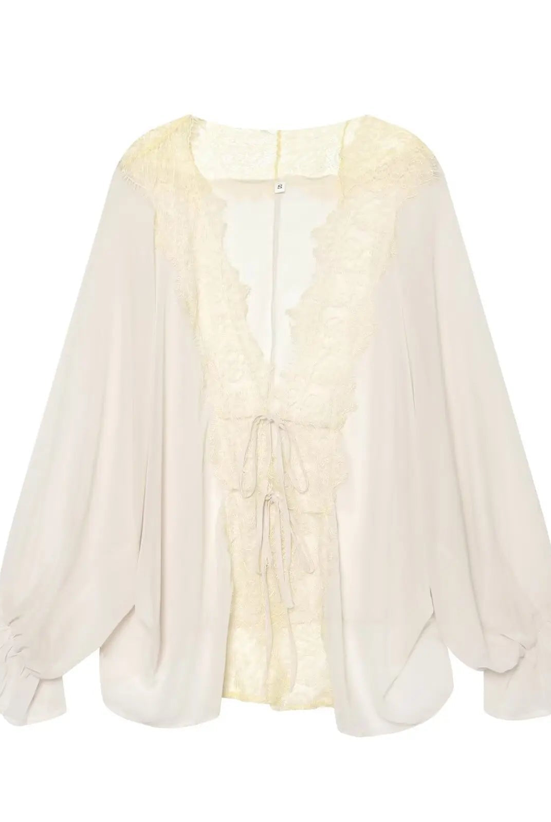 SOERA Aisnera Lace Patchwork Blouse - Blouse - SOERA-750723-WHI-XS-69859 White XS