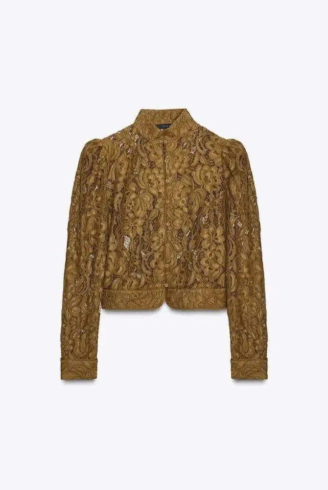 SOERA Azzurra Lace See-Through Blouse - Blouse - SOERA-623171-DEF-OS-99011 XS