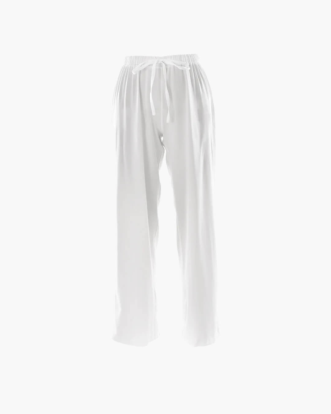 SOERA Norma High Waist Satin Wide Leg Trousers - Bottoms - 1005009534904523-;NL1769414230183717194 White M