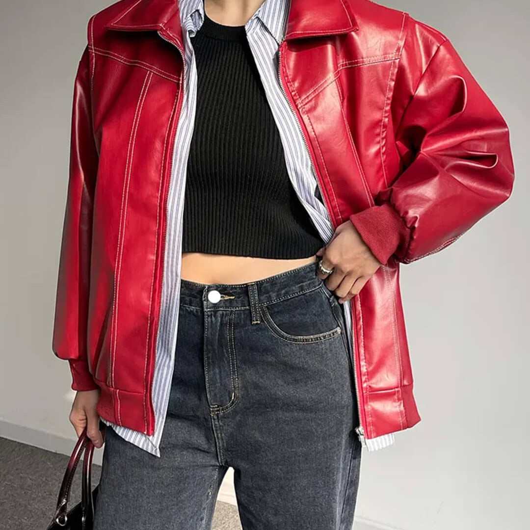 Brooke bomber con cremallera