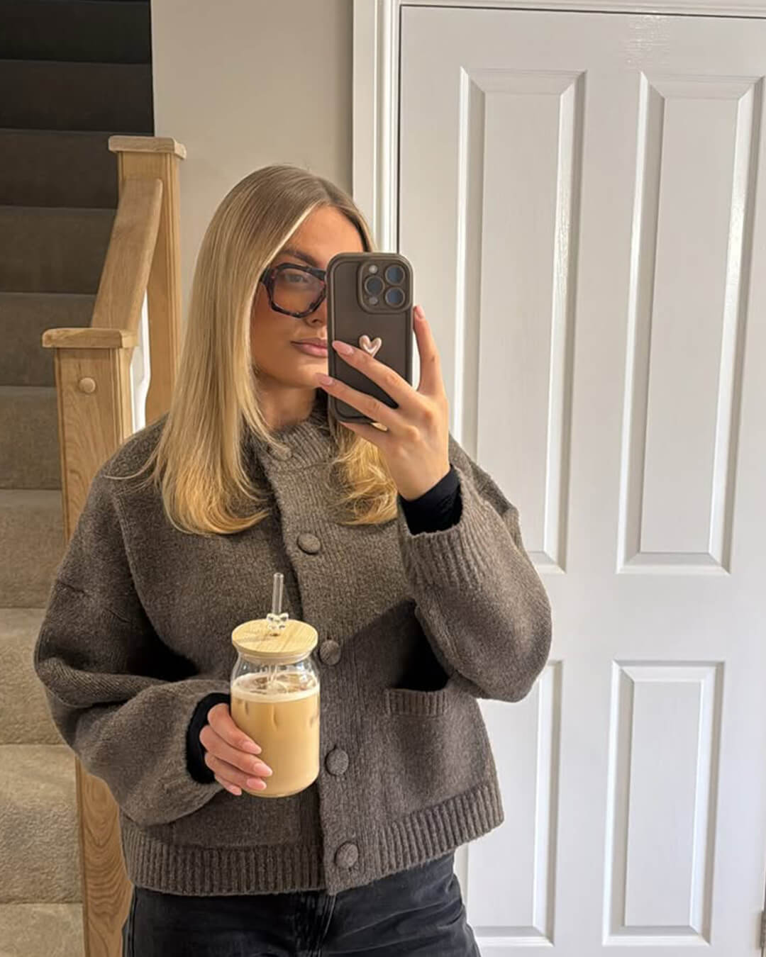 SOERA Nessa Thick Knitted Cardigan - Cardigans - EA1760504685428296616 Brown S