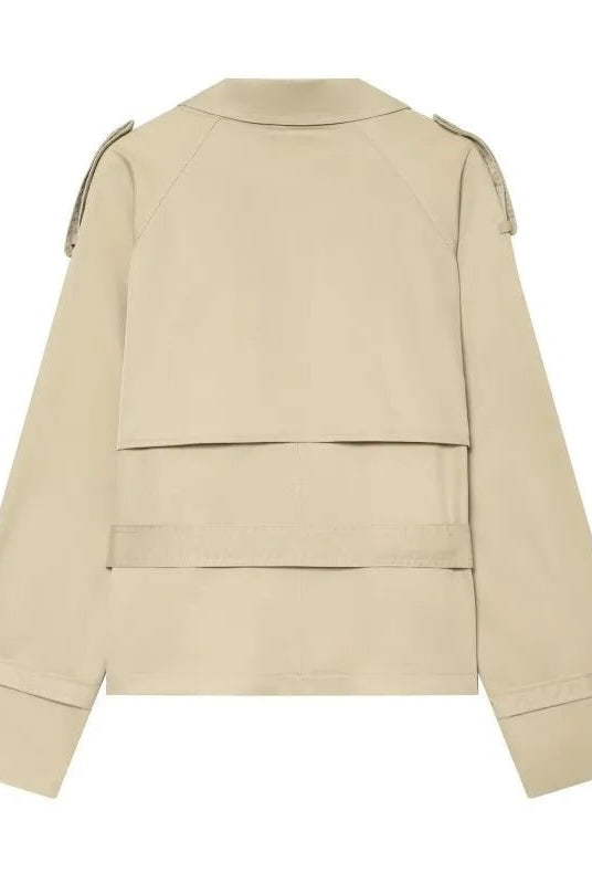 SOERA Teresa British Belted Trench Coat - Coat - SOERA-920451-KHA-M-18403 Beige M