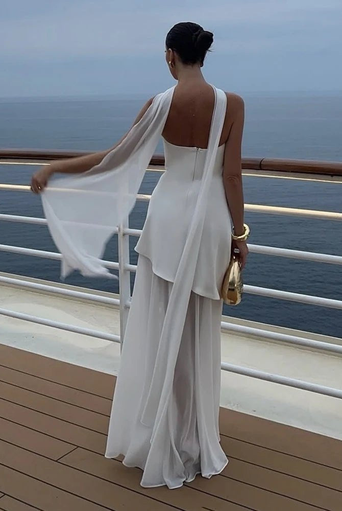 SOERA Astoria Strapless Bodice Maxi Dress - Dress - White S