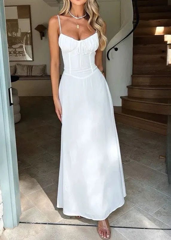 SOERA Bianca Corset Bodice Maxi Dress - Dress - White L