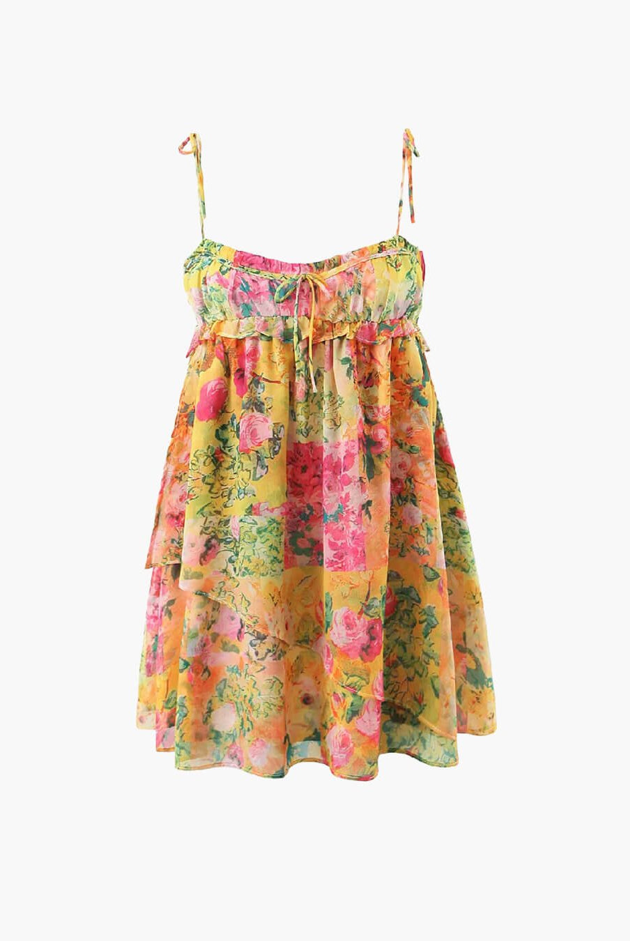 SOERA Clara Multicolor Floral Mini Dress - Dress - L