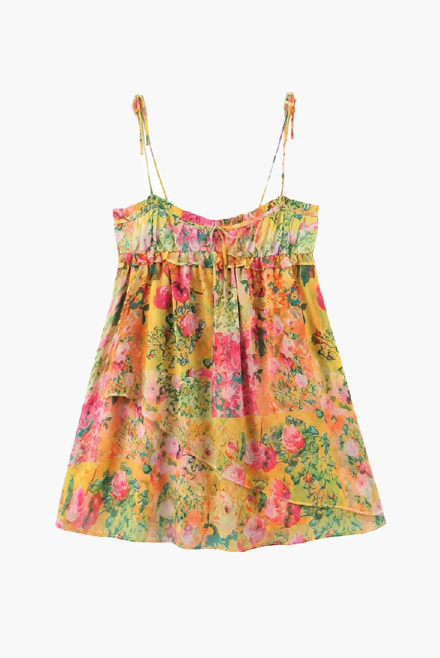 SOERA Clara Multicolor Floral Mini Dress - Dress - L