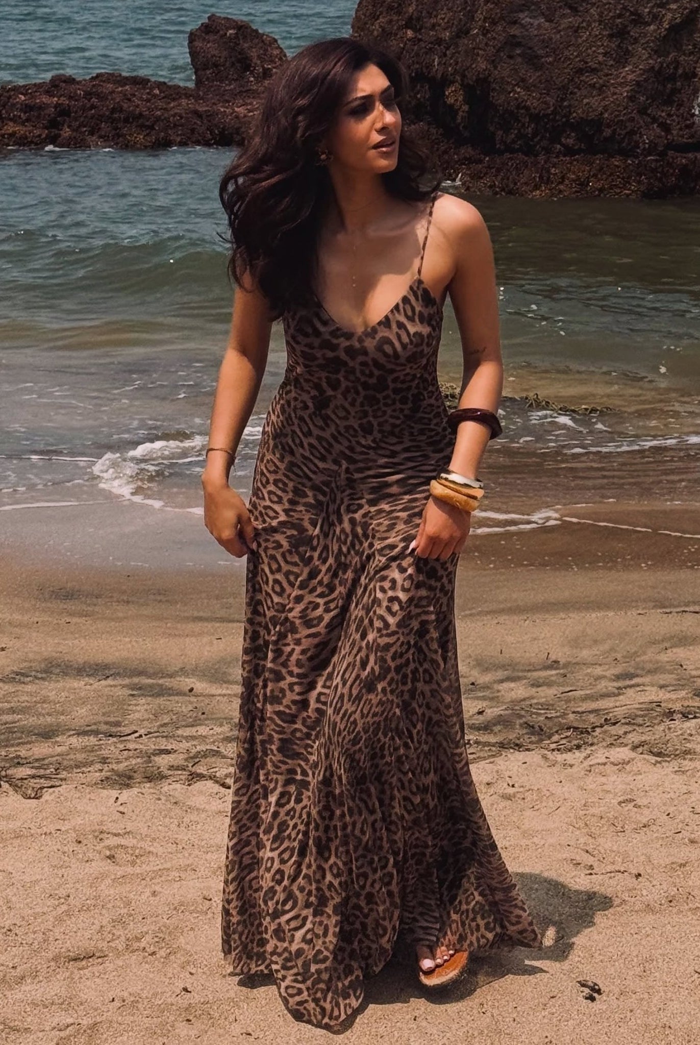 SOERA Sienna Leopard Print Strap Maxi Dress - Dress - SOERA-326659-LEO-S-63971 S