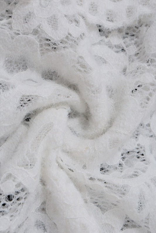 SOERA Simone Lace Deep V Long Sleeve Split Maxi Dress - Dress - SOERA-323267-WHI-L-74723 White L