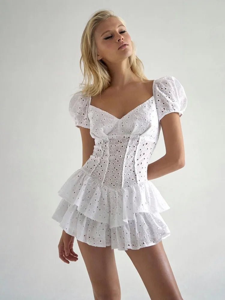 SOERA Sophia Elegance Corset Dress - Dress - SOERA-531267-WHI-M-53091 White M