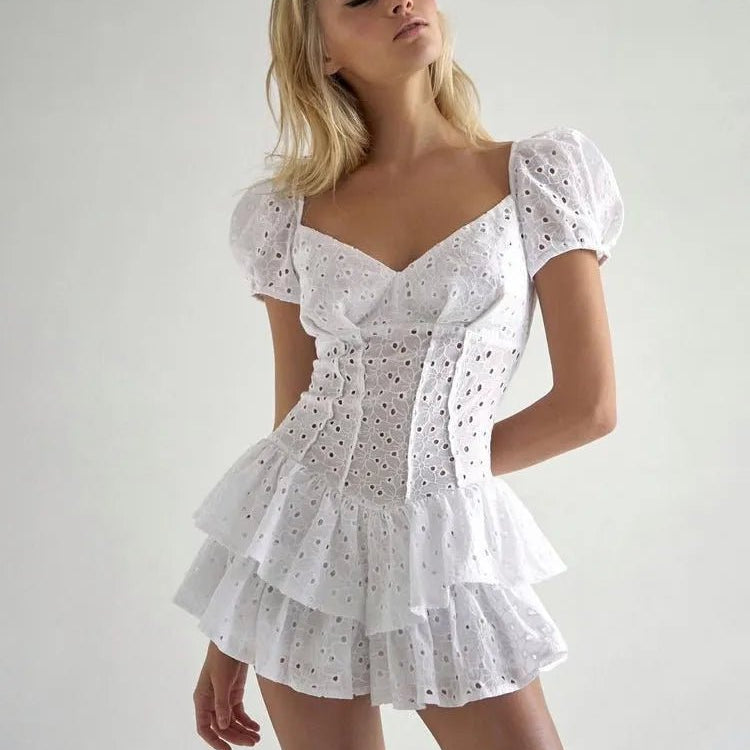 SOERA Sophia Elegance Corset Dress - Dress - White XS