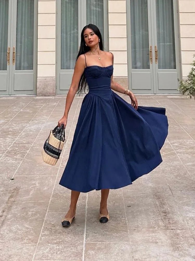 SOERA Annika Sleeveless Strap Midi Dress - Dresses - 1005006482995541-;et1770650334228728354 Red S