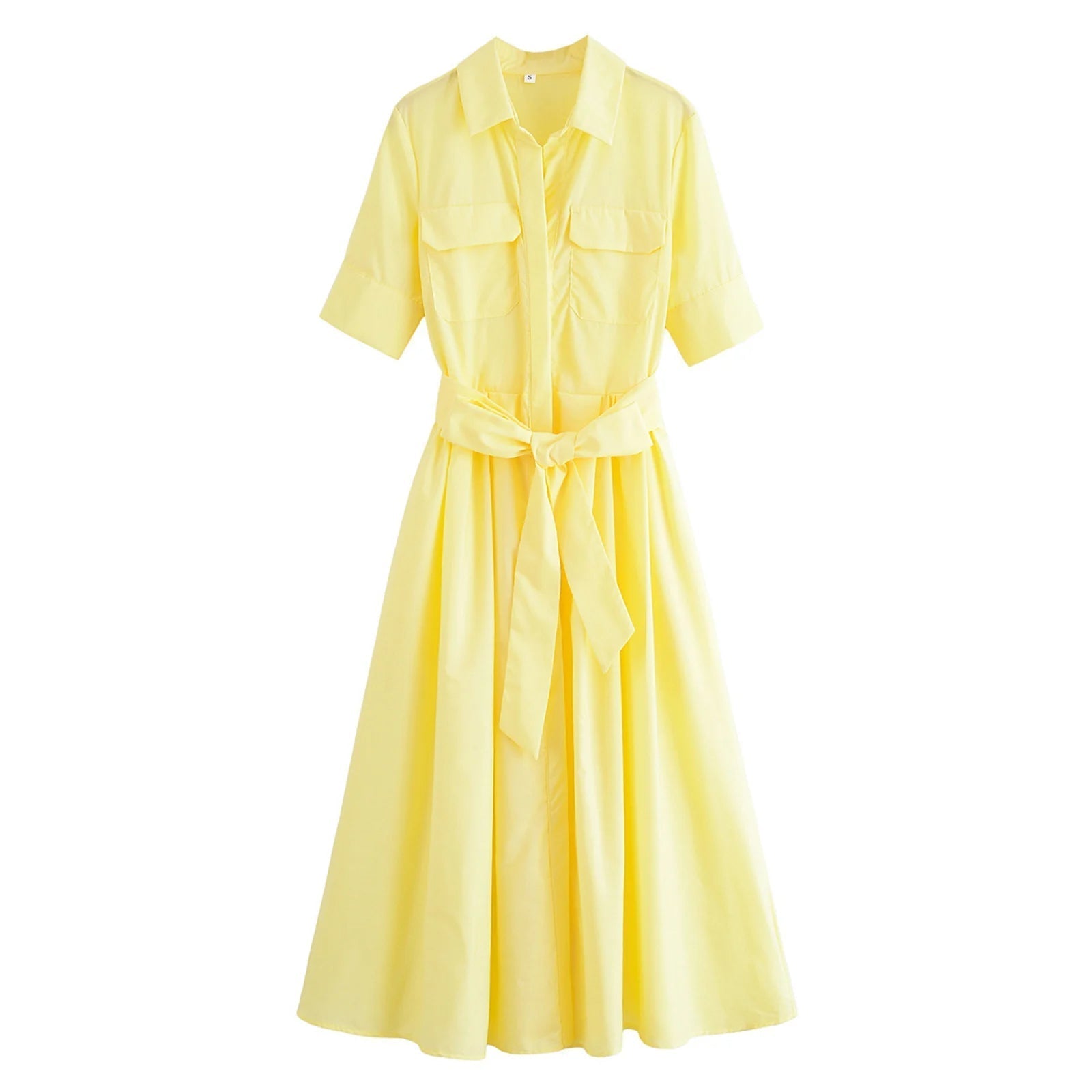 SOERA Ariane Belted Shirt Midi Dress - Dresses - Pink XS