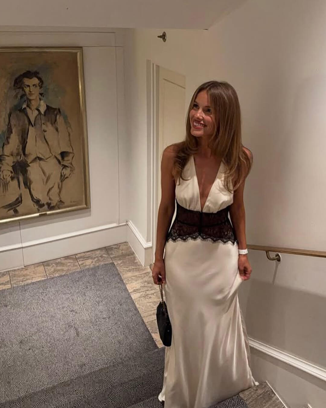 SOERA Astrid Satin Lace Waist Backless Dress - Dresses - 1005008895213429-;Mr1764877297359664575 Black M