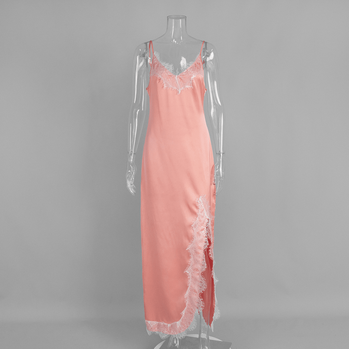 SOERA Beatrice Halter Lace Maxi Dress - Dresses - Pink XS