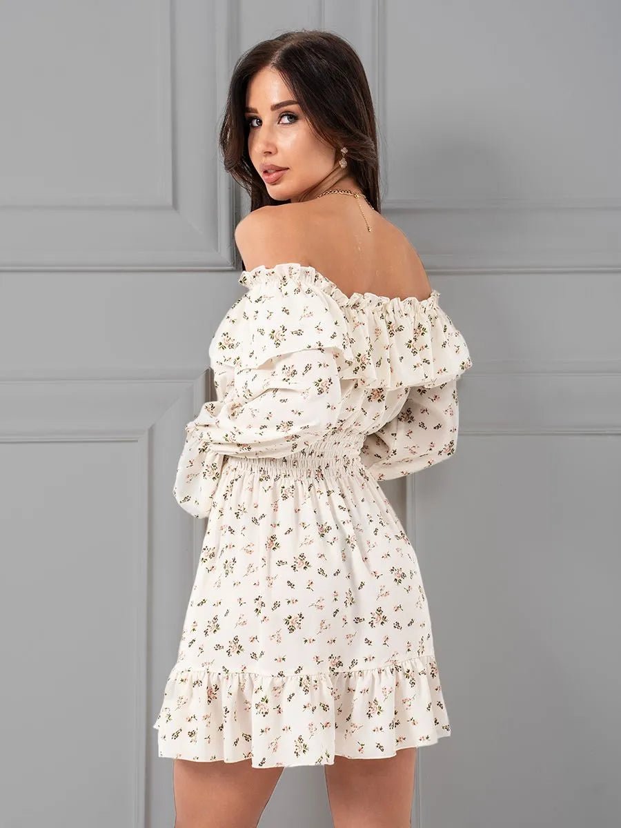 SOERA Bianca Off-Shoulder Ruffled Mini Dress - Dresses - XS