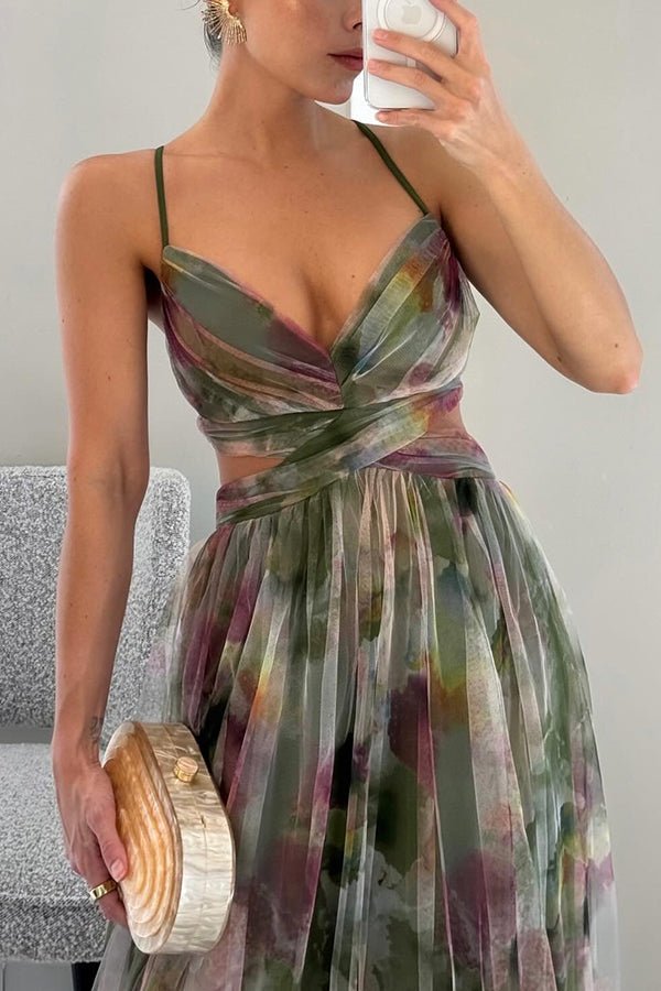 SOERA Dahlia Floral Tulle Maxi Dress - Dresses - LL1776054847428500277 Green S