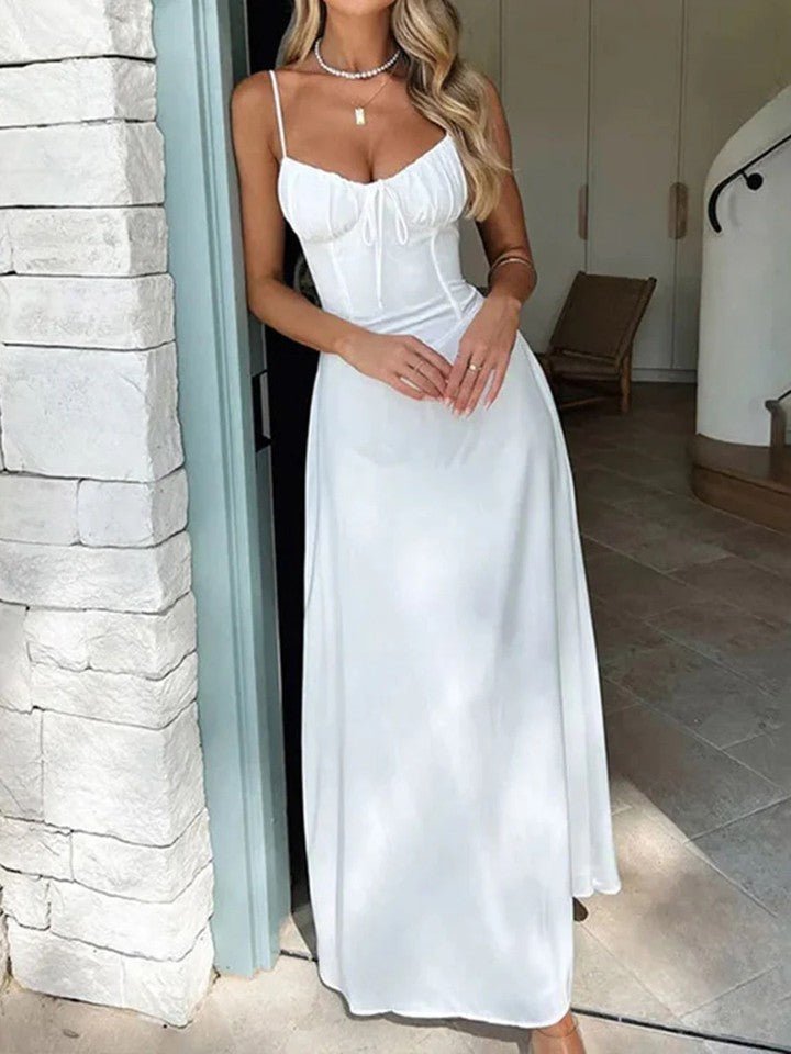 SOERA Debra Ruffle Hem Lace Trim Midi Dress - Dresses - Ox1775807456247592625 M