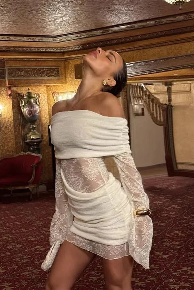 SOERA Keira Off - Shoulder Mini Dress - Dresses - 1005010776190875-;hx1771582047971525160 S