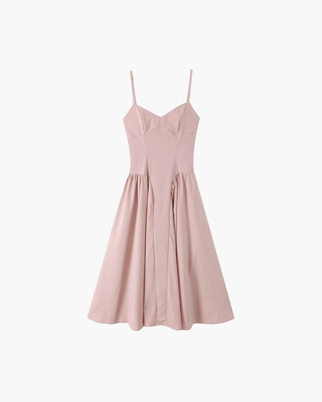 SOERA Luciana Bodice Spaghetti Strap Midi Dress - Dresses - Soft Peach M