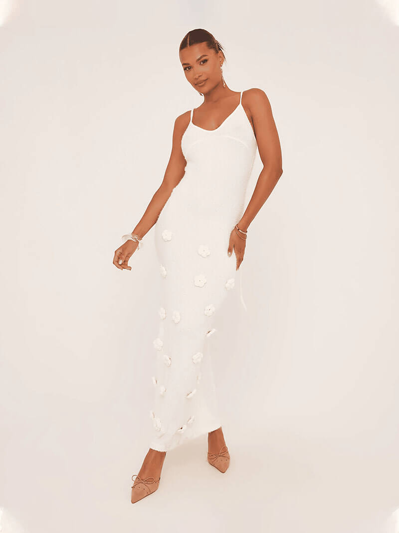 SOERA Sofia maxi dress - Dresses - DWOD2-QK943001 White S