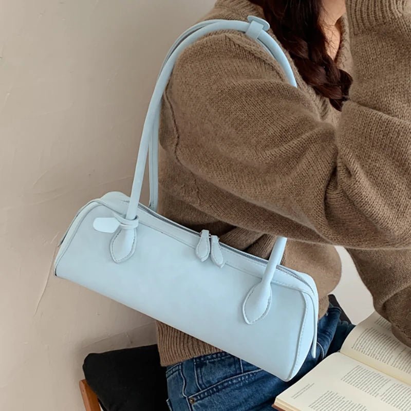 SOERA Adora Suede Baguette Bag - Handbags - 1005010811841873-;GZ1775445302810991398 White