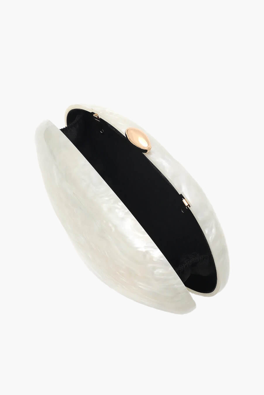 SOERA Bianca Shell - Shaped Acrylic Evening Clutch - Handbags - Black