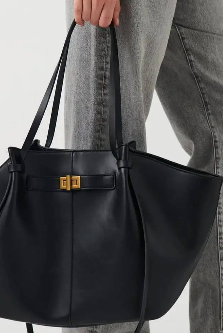 SOERA Brianna Trapeze Shoulder Bag - Handbags - Black