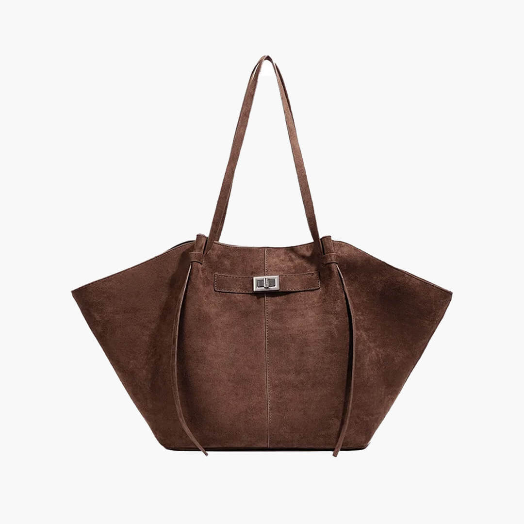 SOERA Brianna Trapeze Shoulder Bag - Handbags - Suede