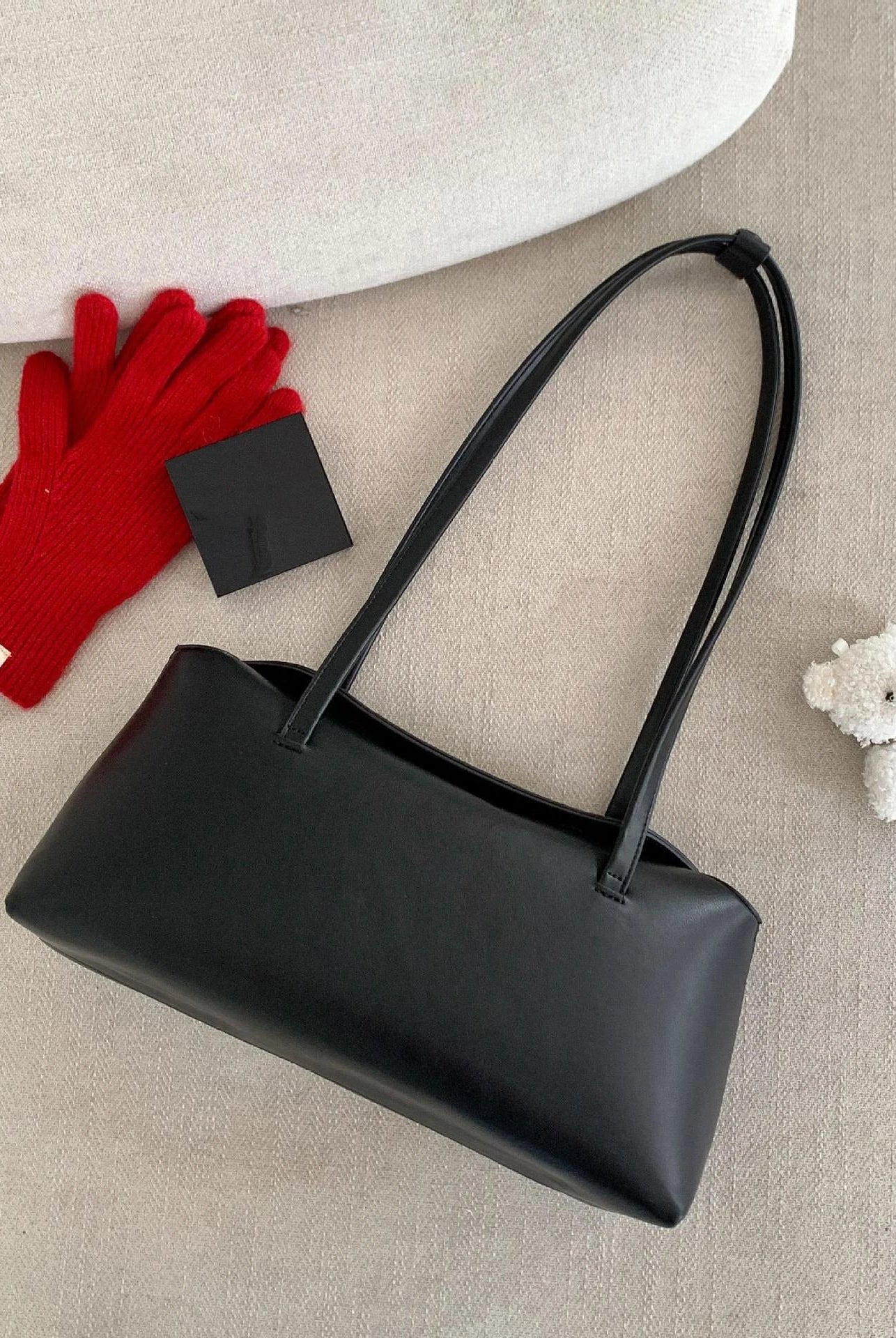 SOERA Cilla Pillow Shoulder Tote Bag - Handbags - Black