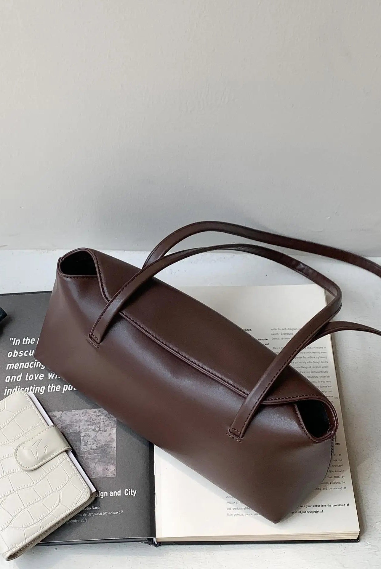 SOERA Cilla Pillow Shoulder Tote Bag - Handbags - Dark Brown