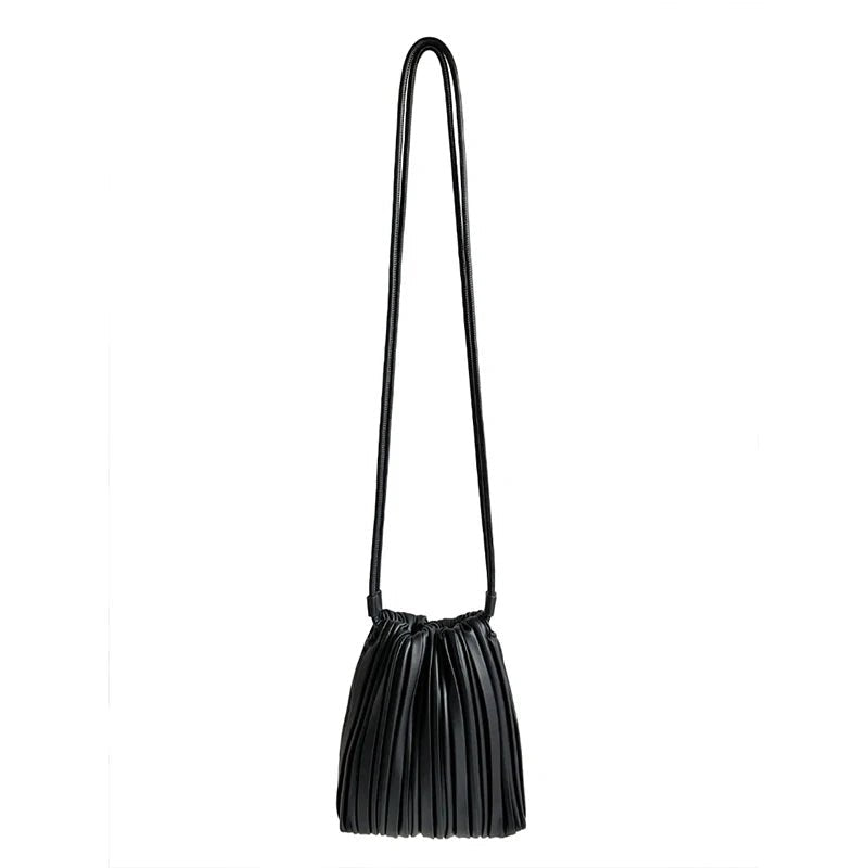 SOERA Lily Pleated Mini Crossbody Bag - Handbags - Beige