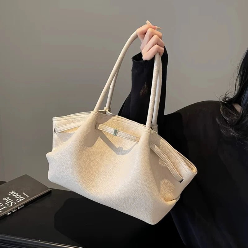 SOERA Sandy Shoulder Tote Bag - Handbags - 3256809401419780-;fu1764003584727638193 White