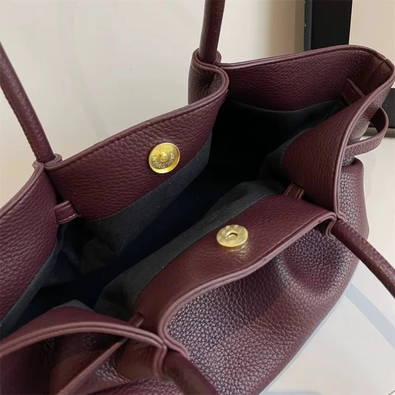 SOERA Sandy Shoulder Tote Bag - Handbags - Burgundy