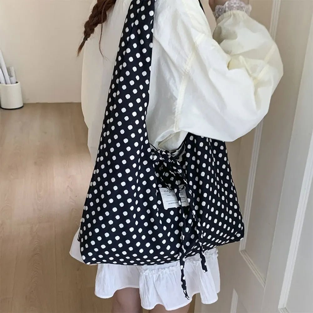 SOERA Sheila Reversible Polka Dot Hobo Bag - Handbags - 1005010659688158-;tv1775118759279870508 Default